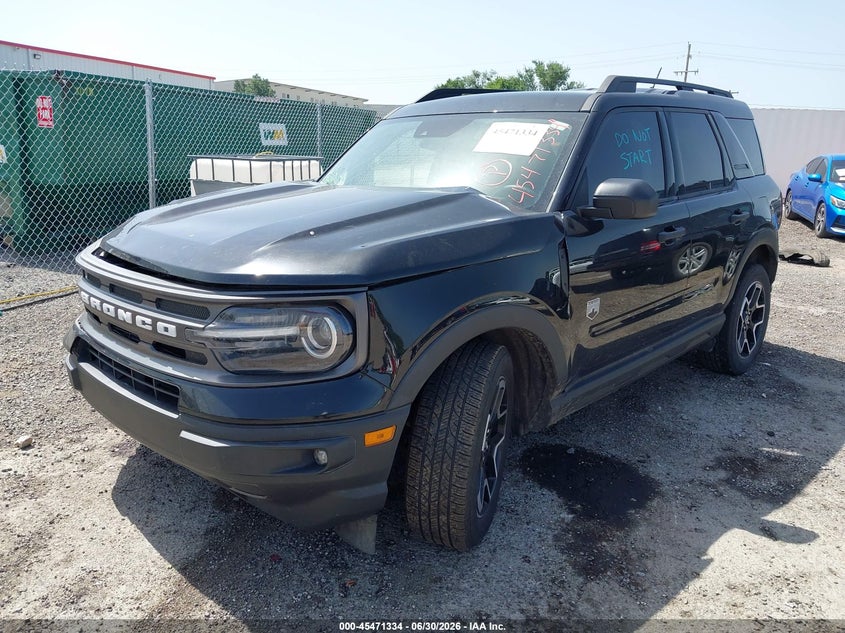 Vin: 3fmcr9b66mra10073, lot: 45969471, ford bronco sport big bend 20212