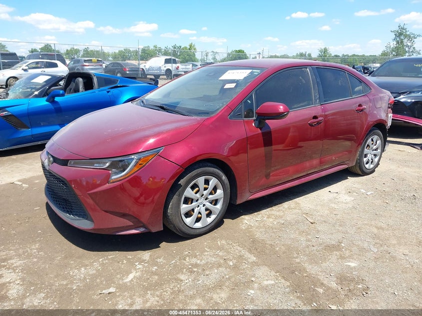 2022 Toyota Corolla, Rear, IAAI, VIN JTDEPMAE5NJ210226 — photo 2