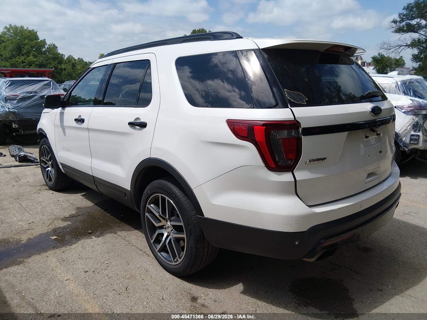 Vin: 1fm5k8gtxhgb06291, lot: 45969503, ford explorer sport 20173
