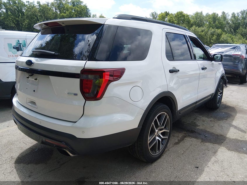Vin: 1fm5k8gtxhgb06291, lot: 45969503, ford explorer sport 20174