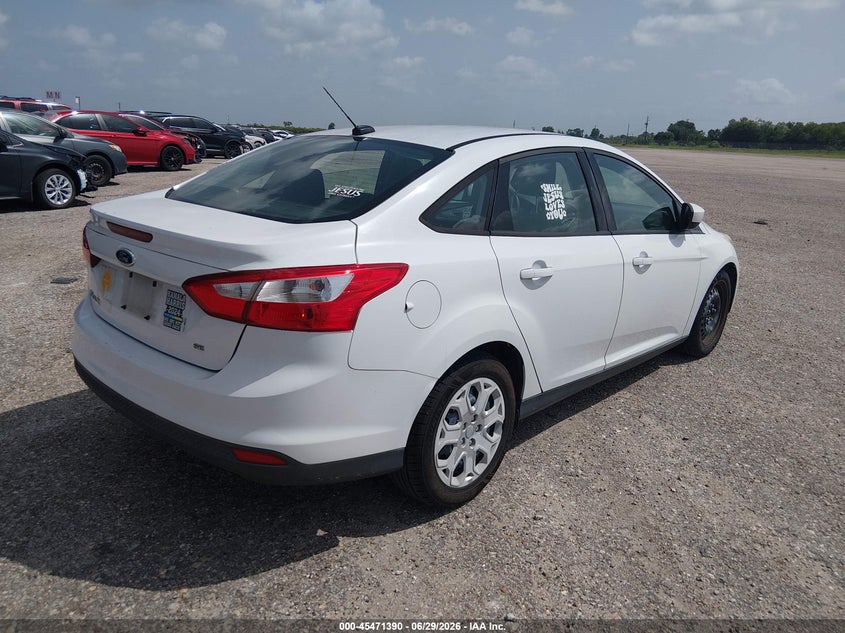 Vin: 1fahp3f23cl186506, lot: 45969527, ford focus se 20124