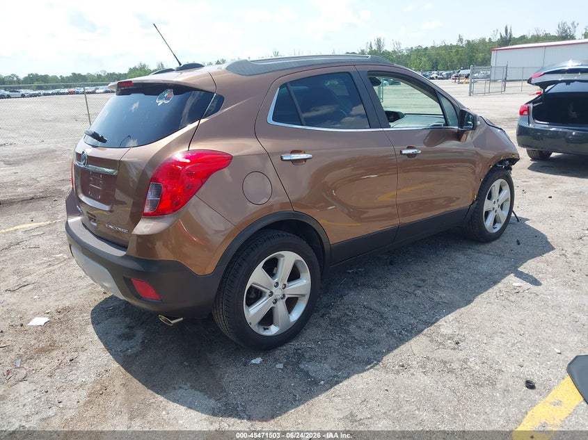 Vin: kl4cjasb7gb724226, lot: 45969640, buick encore 20164