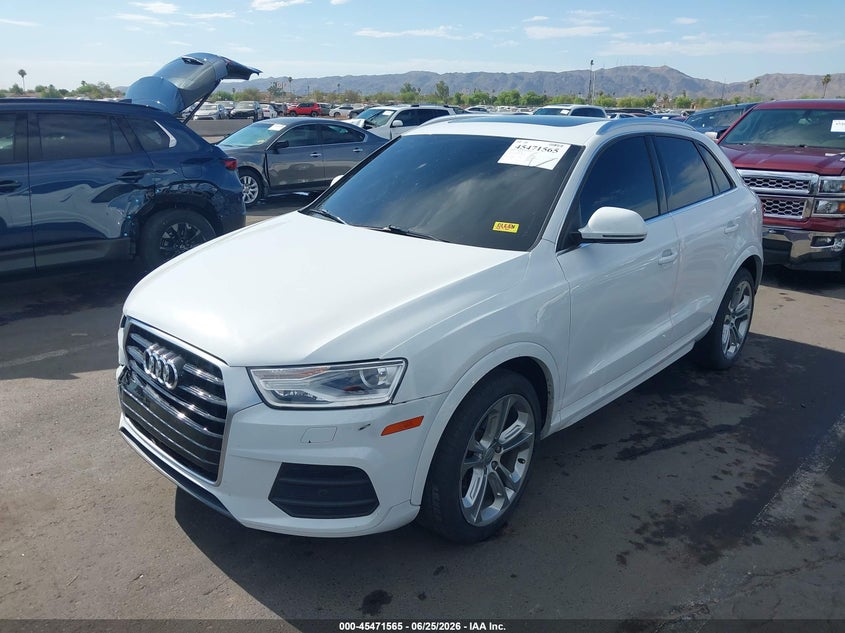 Vin: wa1jccfs7hr011861, lot: 45969702, audi q3 2.0t premium 20172