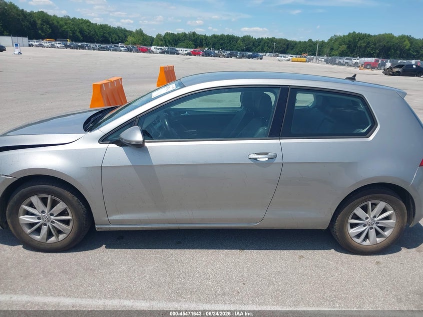2015 Volkswagen Golf Tsi S 2-Door VIN: 3VW917AU9FM069724 Lot: 45471643