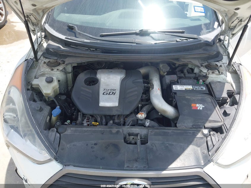 2016 Hyundai Veloster Turbo VIN: KMHTC6AE1GU296596 Lot: 45471690