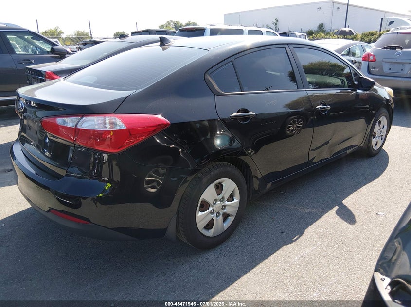 2015 KIA FORTE SEDAN 1.8L I-4 DOHC, VVT, 145HP