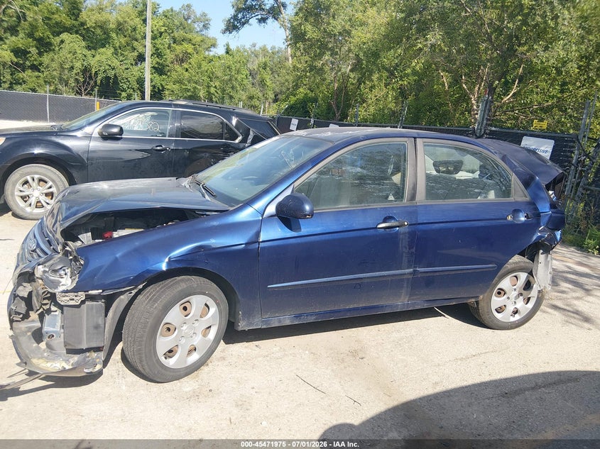 2007 Kia Spectra Ex VIN: KNAFE121975435312 Lot: 45471975