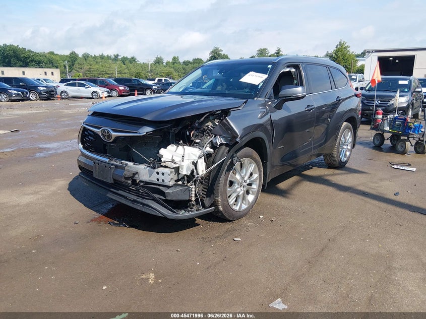 Vin: 5tddzrbh4ms546382, lot: 45970133, toyota highlander limited 20212