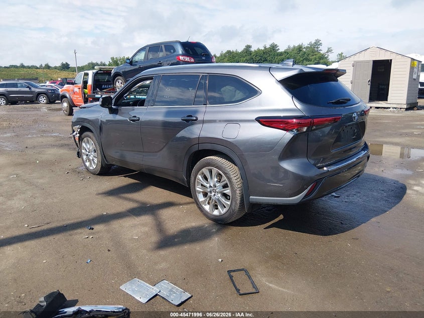 Vin: 5tddzrbh4ms546382, lot: 45970133, toyota highlander limited 20213