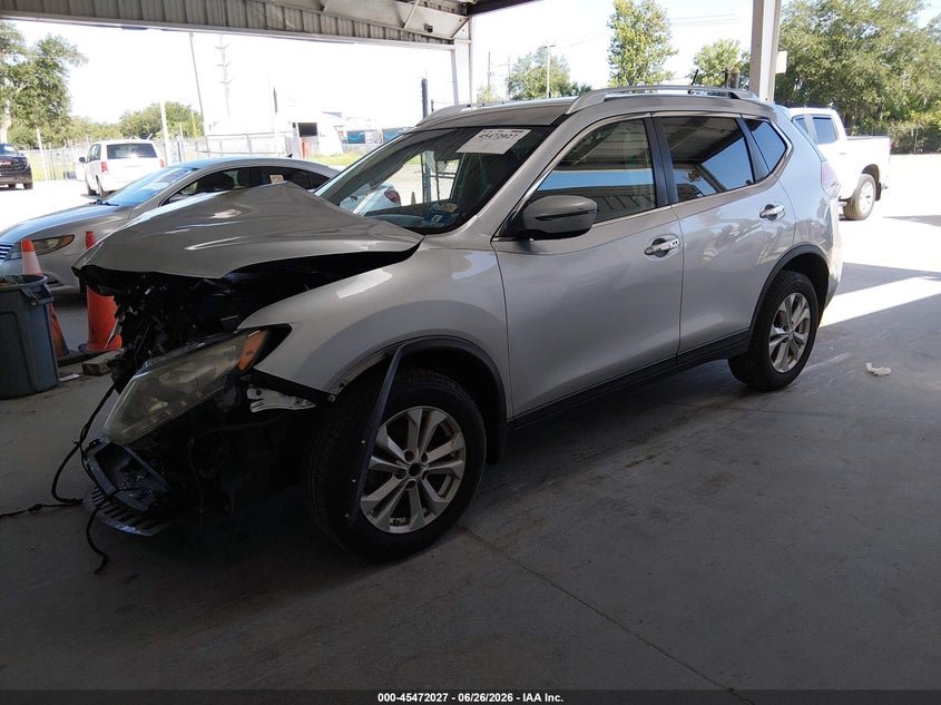 2016 Nissan Rogue, Удар спереди, IAAI, VIN KNMAT2MV5GP598150 — фото 2