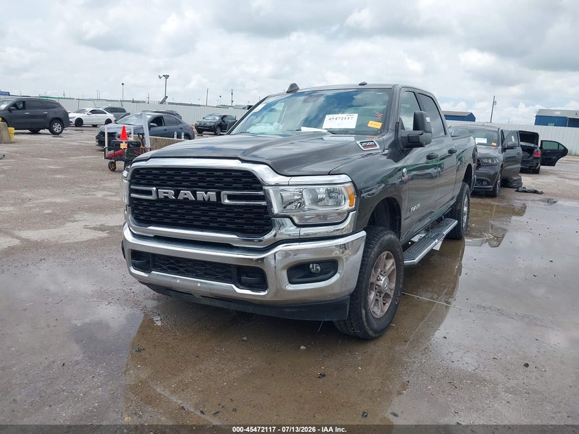 Vin: 3c6ur5dlxrg343570, lot: 45970254, ram 2500 big horn  4x4 6'4 box 20242