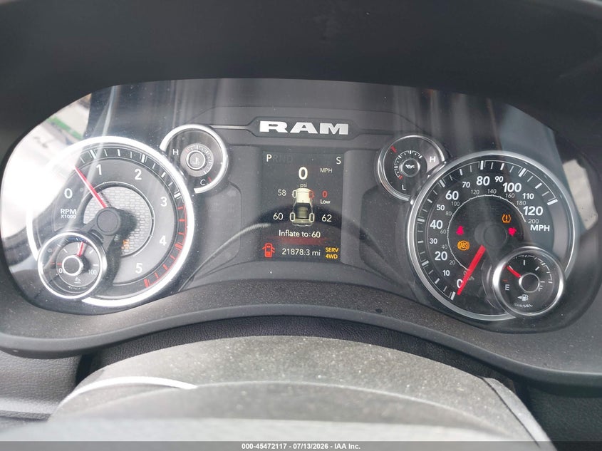 2024 Ram 2500 Big Horn 4X4 6'4 Box VIN: 3C6UR5DLXRG343570 Lot: 45472117