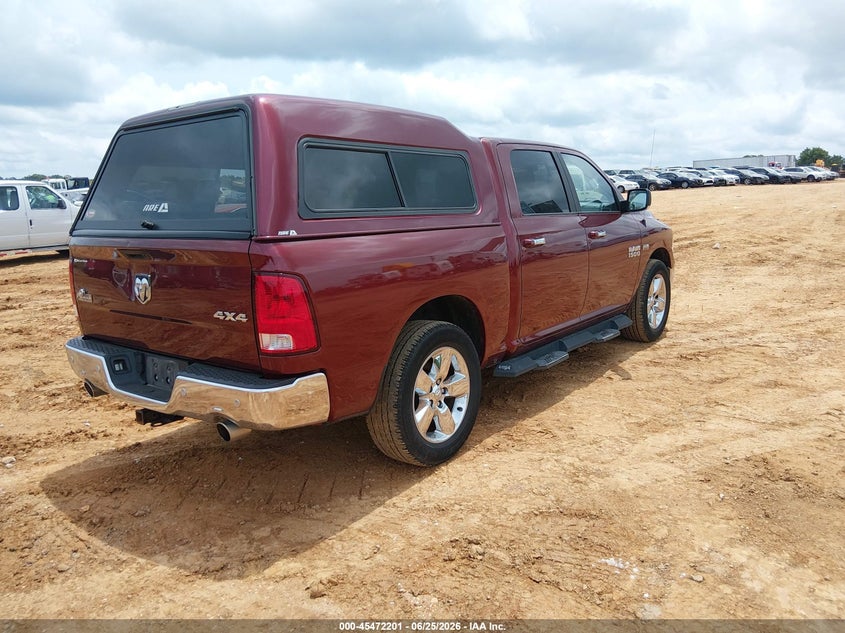 Vin: 3c6rr7lt9jg138331, lot: 45970338, ram 1500 big horn  4x4 5'7 box 20184