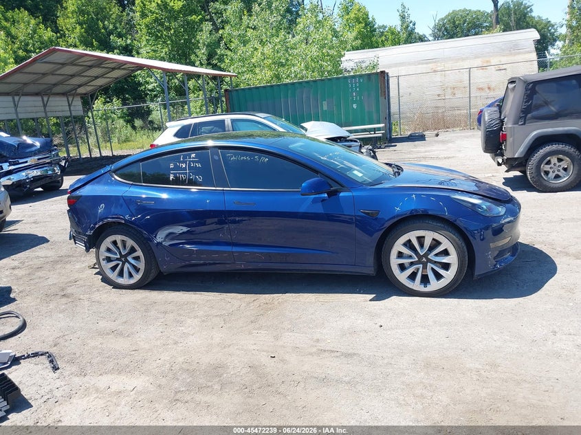 2022 Tesla Model 3 Rear-Wheel Drive VIN: 5YJ3E1EA4NF188388 Lot: 45472239