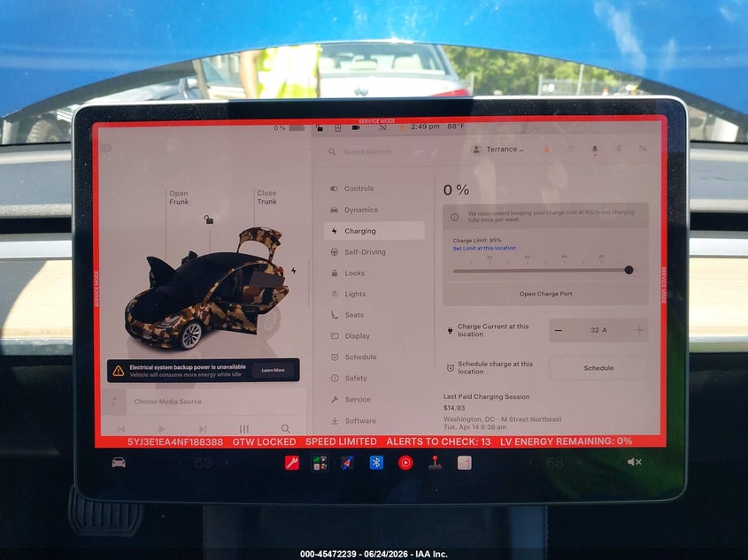 2022 Tesla Model 3 Rear-Wheel Drive VIN: 5YJ3E1EA4NF188388 Lot: 45472239