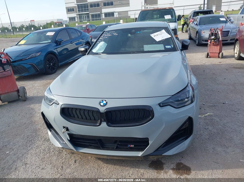 2025 BMW M240 I xDrive VIN: 3MW53CM0XS8F55696 Lot: 45472273