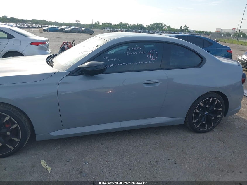 2025 BMW M240 I xDrive VIN: 3MW53CM0XS8F55696 Lot: 45472273