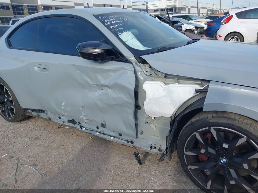 2025 BMW M240 I xDrive VIN: 3MW53CM0XS8F55696 Lot: 45472273