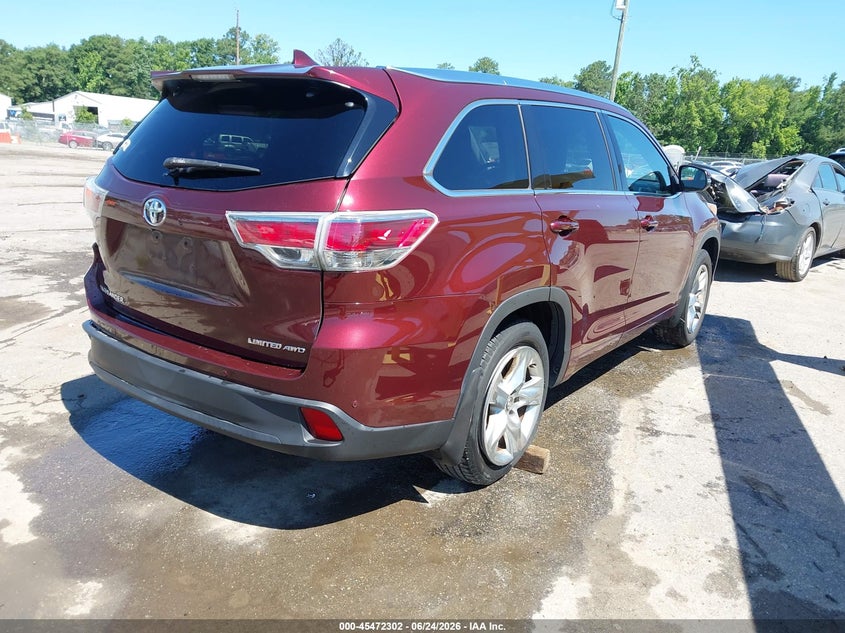 Vin: 5tddkrfh1gs298062, lot: 45970439, toyota highlander limited platinum v6 20164
