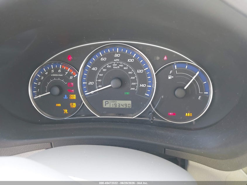 2010 SUBARU FORESTER SPORT UTILITY VEHICLE 2.5L H-4 VVT, 170HP