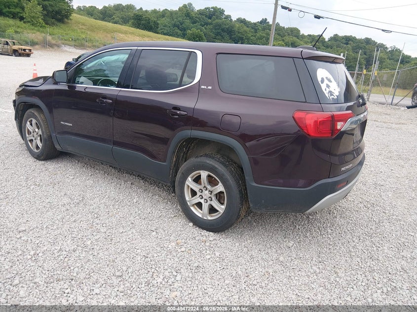 Vin: 1gkknkla9jz118804, lot: 45970461, gmc acadia sle-1 20183
