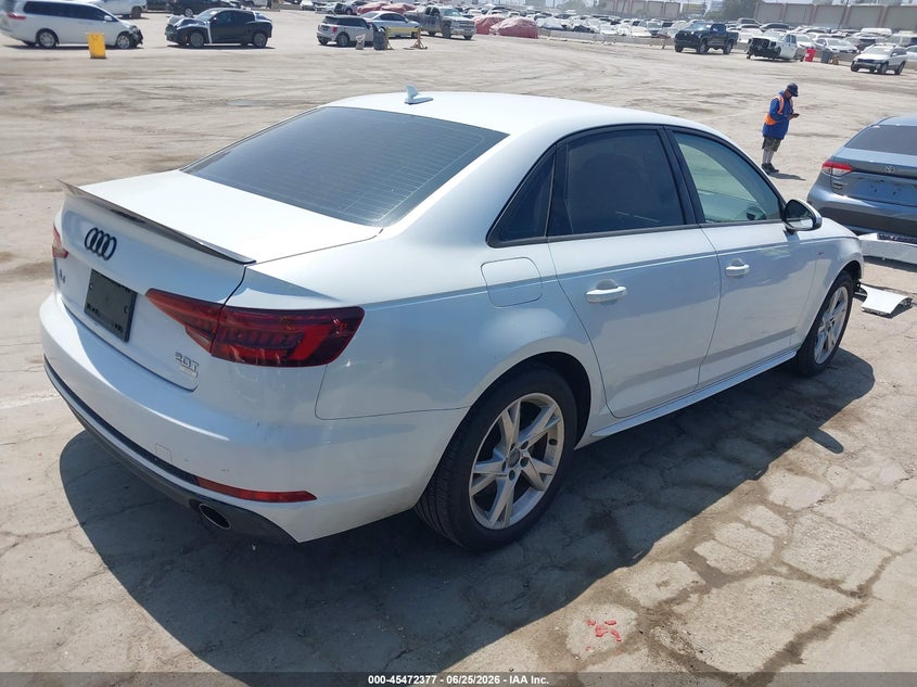 Vin: waukmaf47ja030764, lot: 45970514, audi a4 2.0t tech ultra premium/2.0t ultra premium 20184