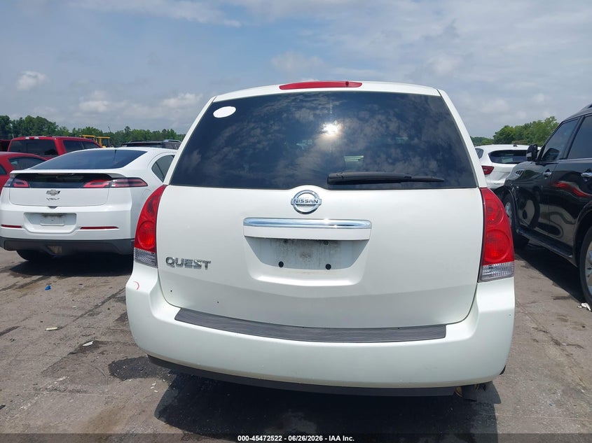 2007 Nissan Quest 3.5 VIN: 5N1BV28U37N137987 Lot: 45472522