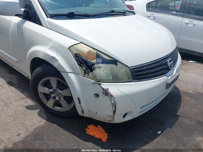 2007 Nissan Quest 3.5 VIN: 5N1BV28U37N137987 Lot: 45472522