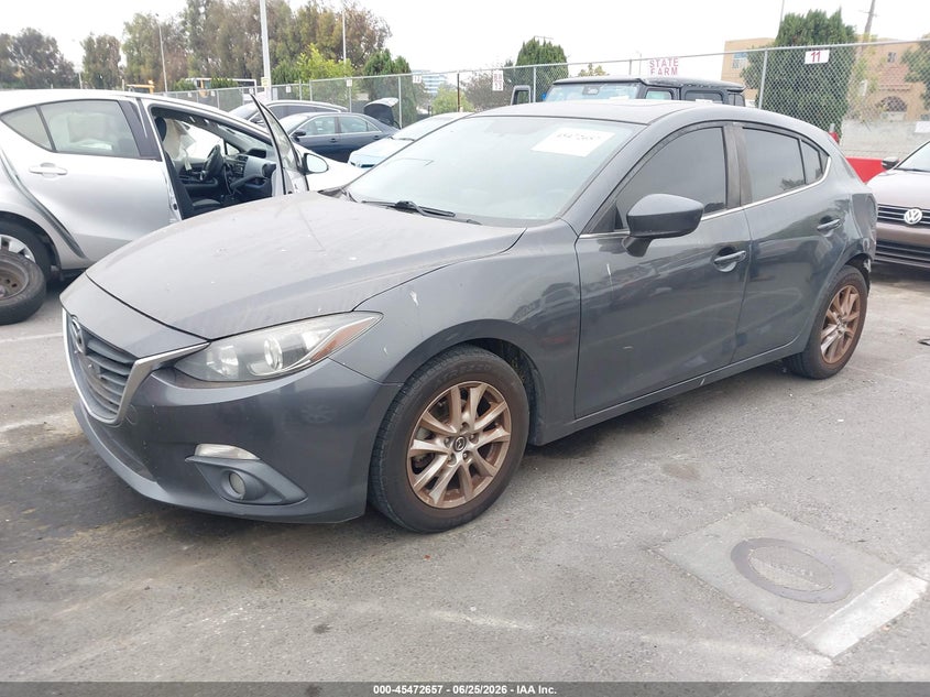 2016 Mazda 3, Left Rear, IAAI, VIN 3MZBM1M75GM320817 — photo 2