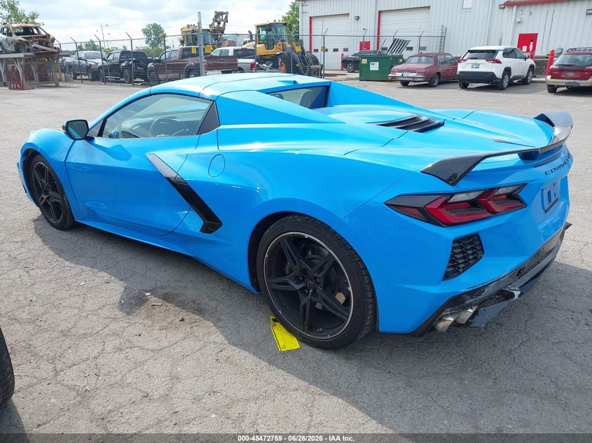 Vin: 1g1yc3d4xn5113613, lot: 45970896, chevrolet corvette stingray rwd  3lt 20223