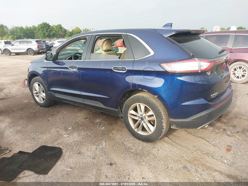 Vin: 2fmpk3j99gbb75519, lot: 45971028, ford edge sel 20163