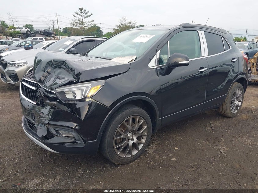 Vin: kl4cj2sb0jb509610, lot: 45971084, buick encore sport touring 20182