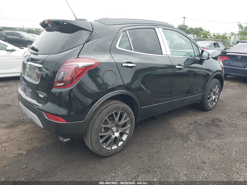 Vin: kl4cj2sb0jb509610, lot: 45971084, buick encore sport touring 20184