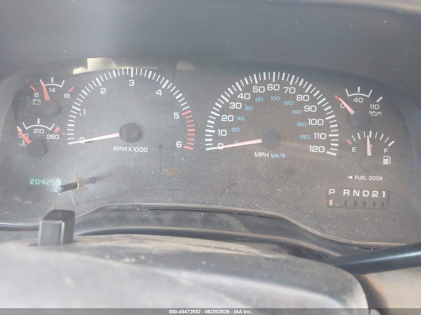 DODGE RAM 1500 2000 VIN 1B7HC13Z8YJ122296
