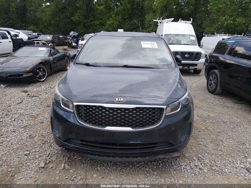 2015 Kia Sedona Lx VIN: KNDMB5C10F6067992 Lot: 45472968