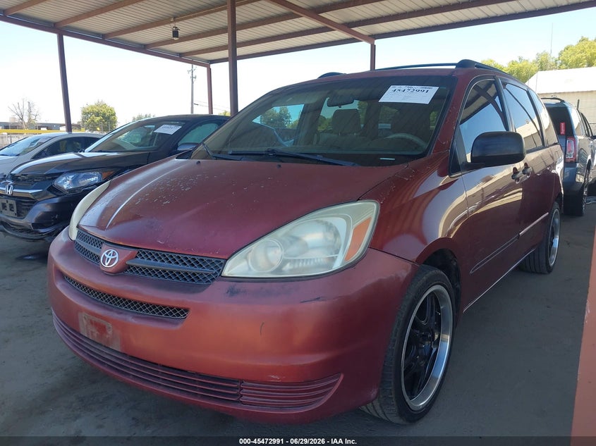2004 TOYOTA SIENNA VAN 3.3L V-6 DOHC, VVT, 230HP