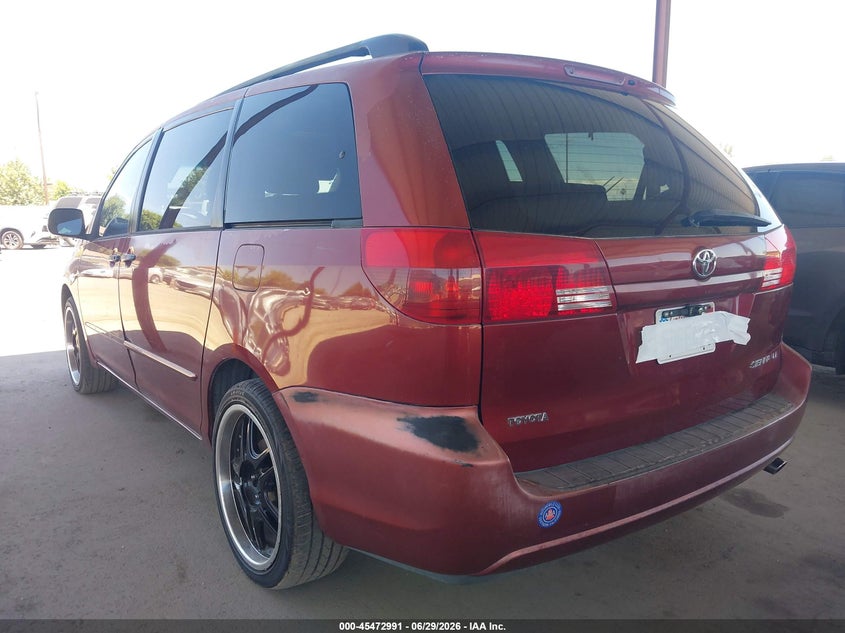2004 TOYOTA SIENNA VAN 3.3L V-6 DOHC, VVT, 230HP