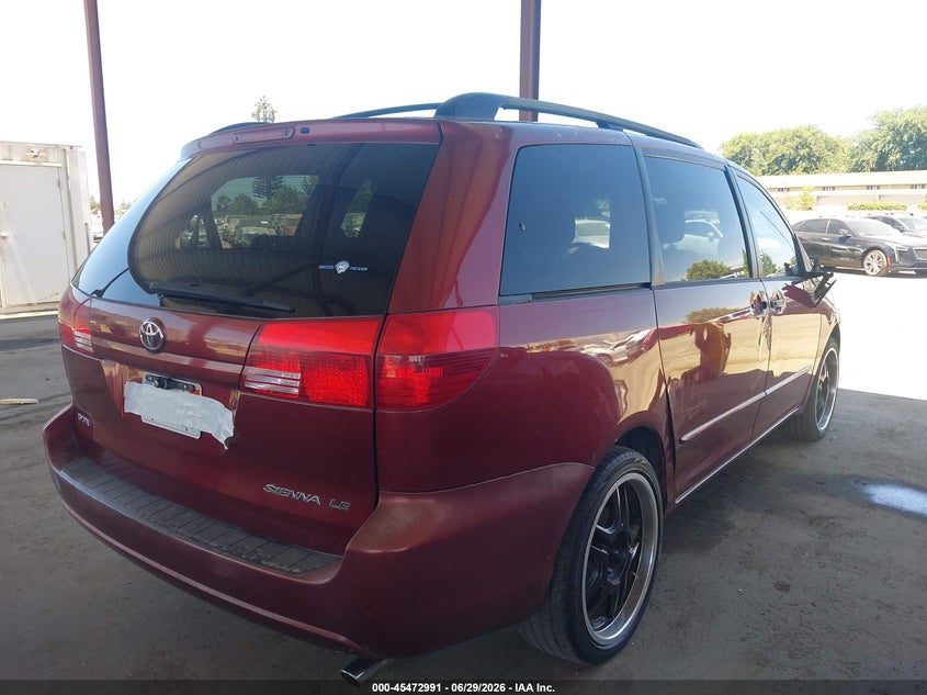 2004 TOYOTA SIENNA VAN 3.3L V-6 DOHC, VVT, 230HP