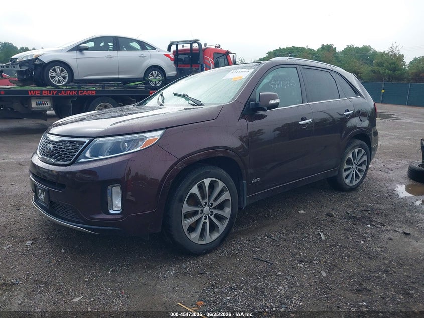 2015 Kia Sorento, Right Side, IAAI, VIN 5XYKWDA71FG578864 — photo 2