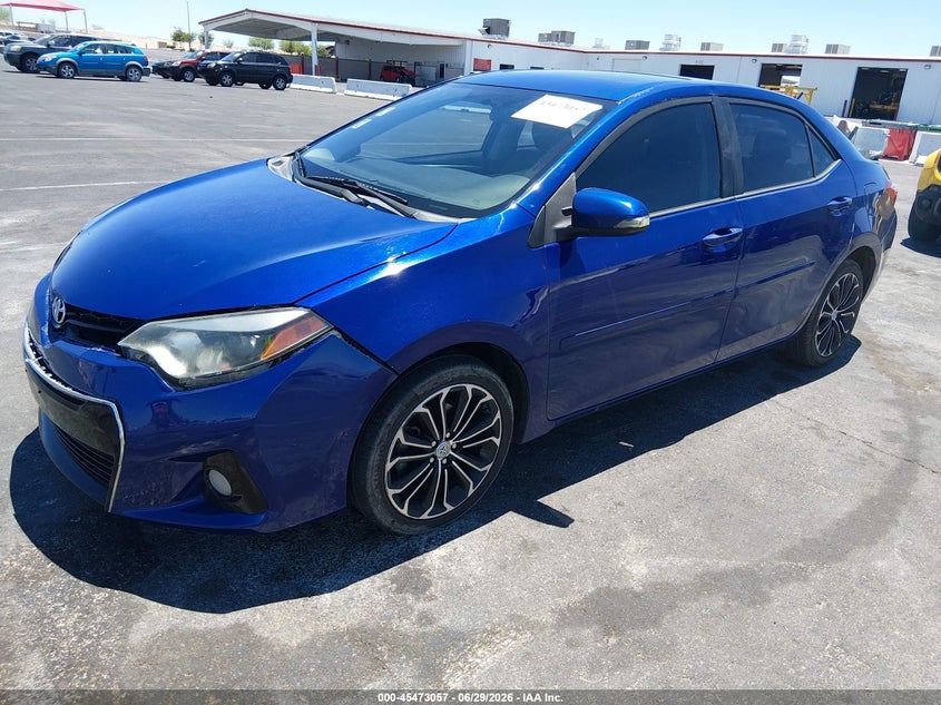 2015 Toyota Corolla, Удар спереди, IAAI, VIN 5YFBURHE0FP209285 — фото 2