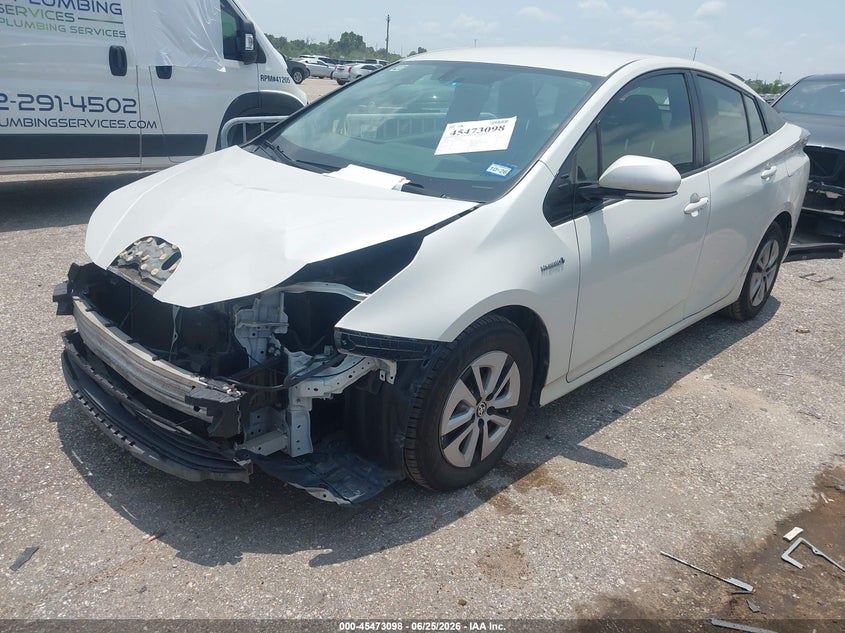 2016 Toyota Prius, Front & Rear, IAAI, VIN JTDKARFUXG3026909 — photo 2