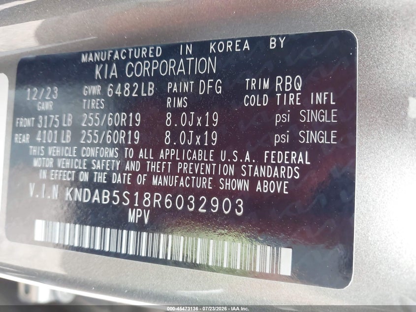 2024 KIA EV9 SPORT UTILITY VEHICLE ELECTRIC