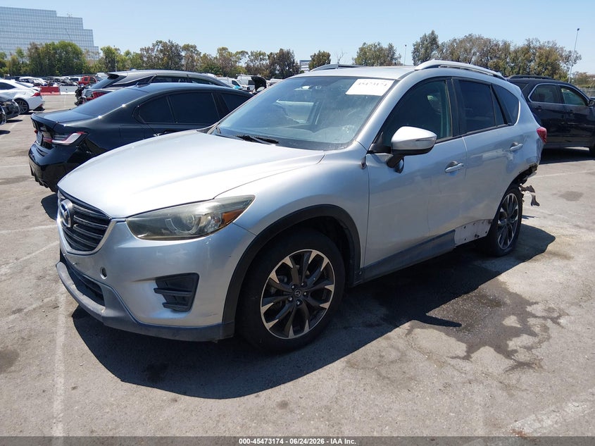 2016 Mazda CX-5, Left Rear, IAAI, VIN JM3KE2D33G0681329 — photo 2