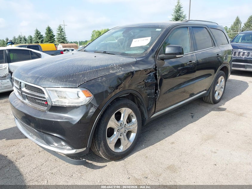 Vin: 1c4rdjdg9ec388702, lot: 45971327, dodge durango limited 20142