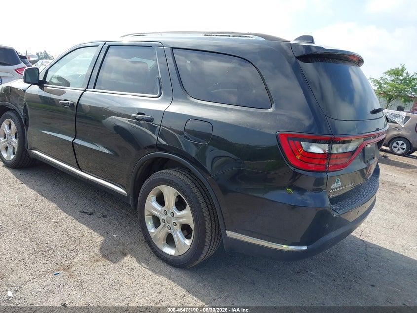 Vin: 1c4rdjdg9ec388702, lot: 45971327, dodge durango limited 20143