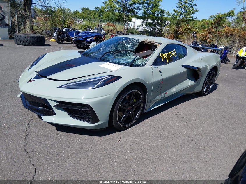 Vin: 1g1ya2d45r5116828, lot: 45971348, chevrolet corvette stingray rwd  1lt 20242