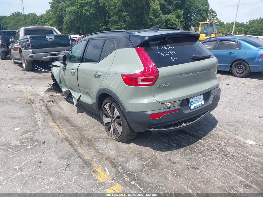 2023 VOLVO XC40 RECHARGE PURE ELECTRIC auction photo 3