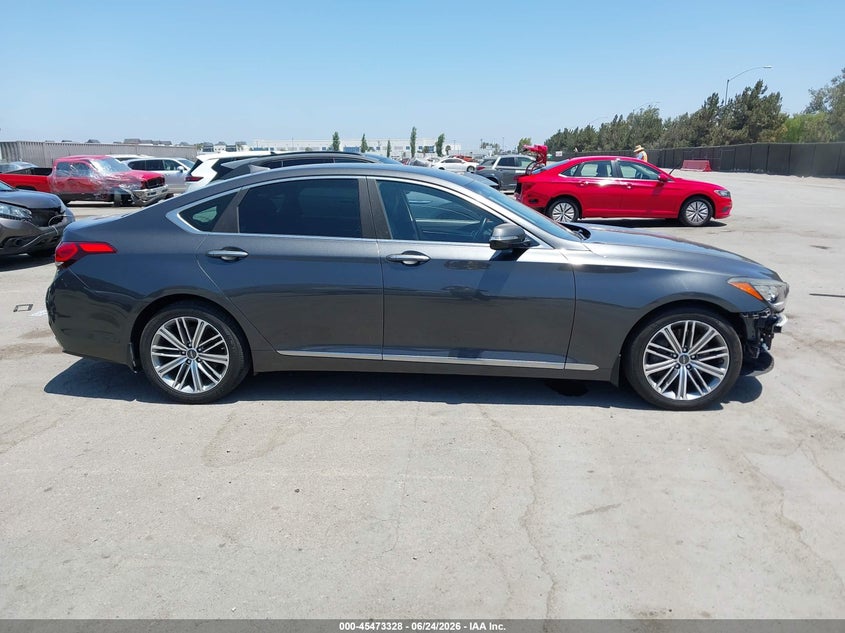 2018 Genesis G80 3.8 VIN: KMHGN4JE4JU225223 Lot: 45473328