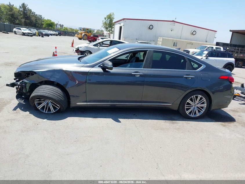 2018 Genesis G80 3.8 VIN: KMHGN4JE4JU225223 Lot: 45473328