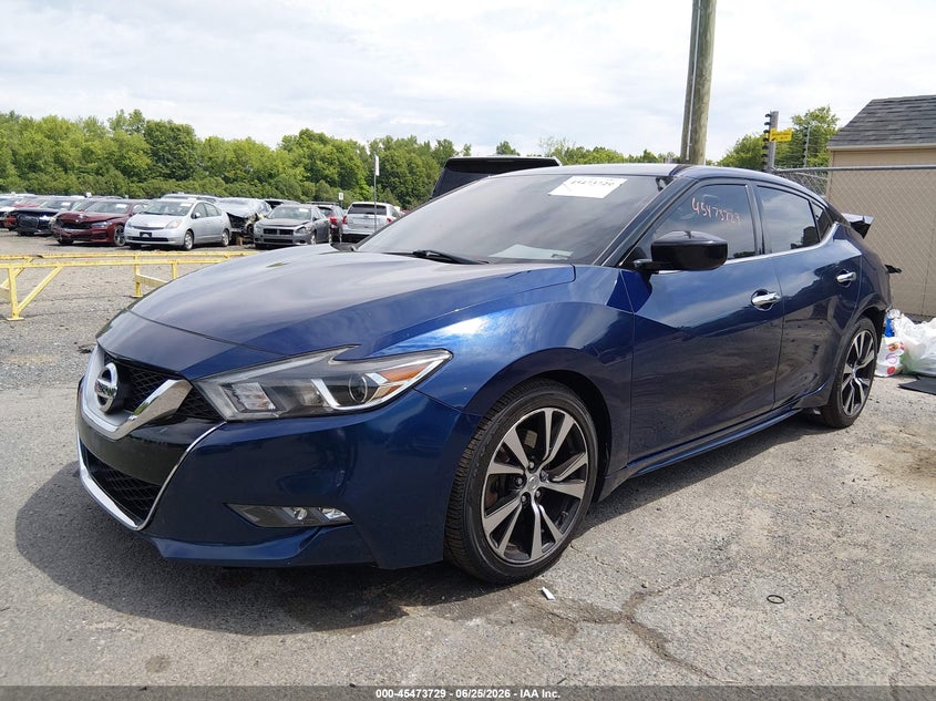 2017 Nissan Maxima, Удар сзади, IAAI, VIN 1N4AA6AP8HC454738 — фото 2
